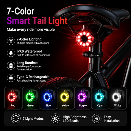 USB Rechargeable Bike Light RF-121